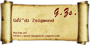 Gódi Zsigmond névjegykártya