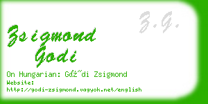 zsigmond godi business card